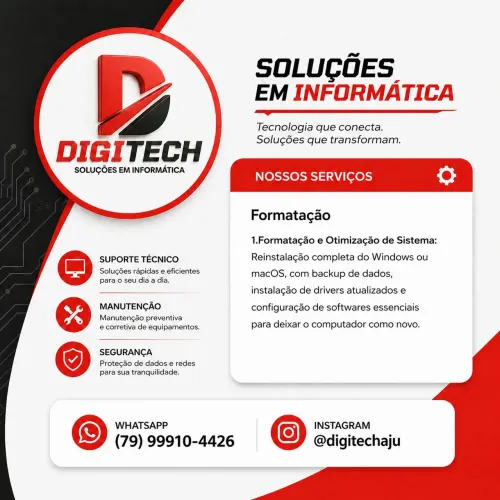Formatação de notebooks e computadores a domicílio 