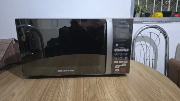 Micro-ondas Brastemp Ative! 38L Inox (Grande e Potente) - 127V