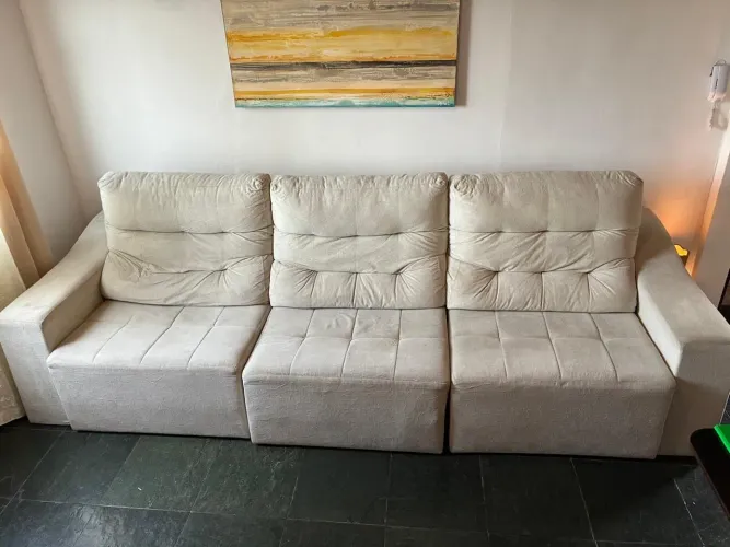 Sofá Retrátil Reclinável 3,10m 