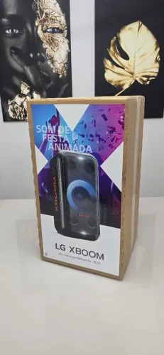 Caixa de som Bluetooth LG XBOOM 200W RMS, IPX4,  XL5S [ NOVA LACRADA ] <br>