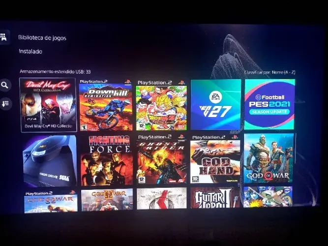 Playstation 5 standard com leitor, desbloqueado tunado com jogos.
