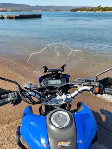 Lander azul, completa com todos os acessórios, BLUE flex, moto muito conservada.