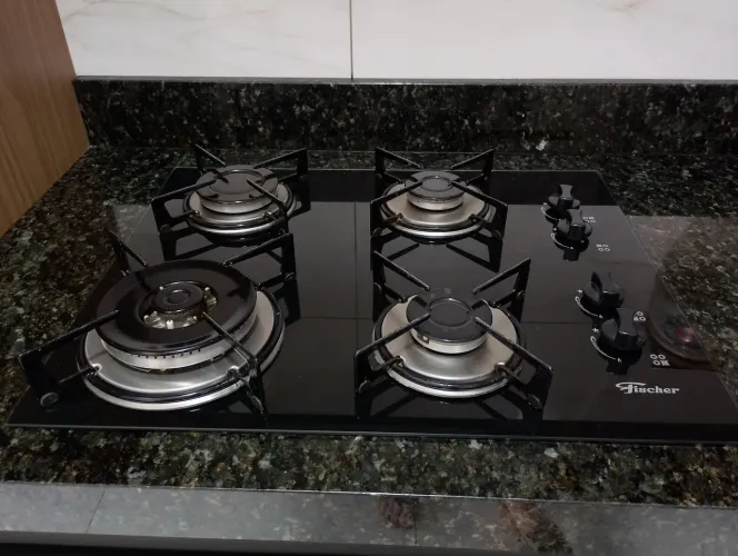 Cooktop Fischer A Gás 4 Bocas Tripla Chama