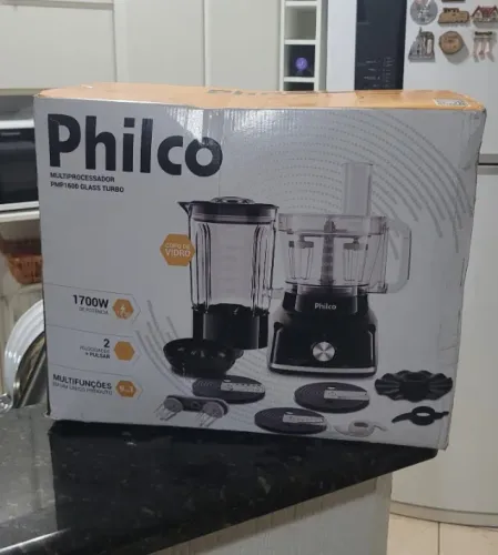 Multiprocessador Philco 9 em 1 - COPO DE VIDRO - 1400W PMP1600P Turbo
