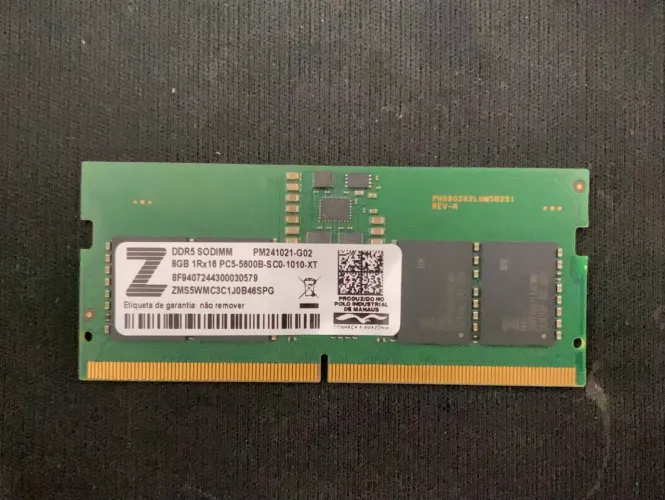 Memória DDR5 8GB 5600 Notebook