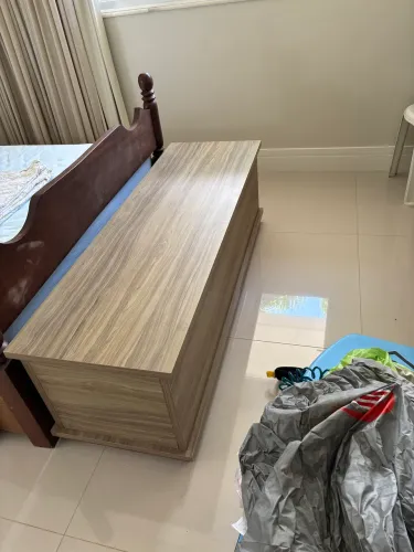 Bau de mdf com fundo falso