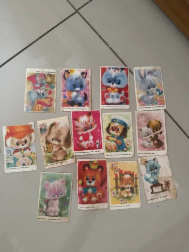 Lote de Cartõezinhos Antigos Colecionáveis - Estilo Anos 80/90