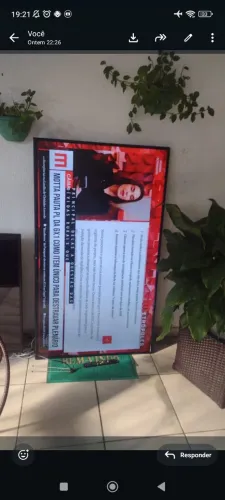TV Semp tcl 65 Polegadas completa de tudo Android com acesso à internet
