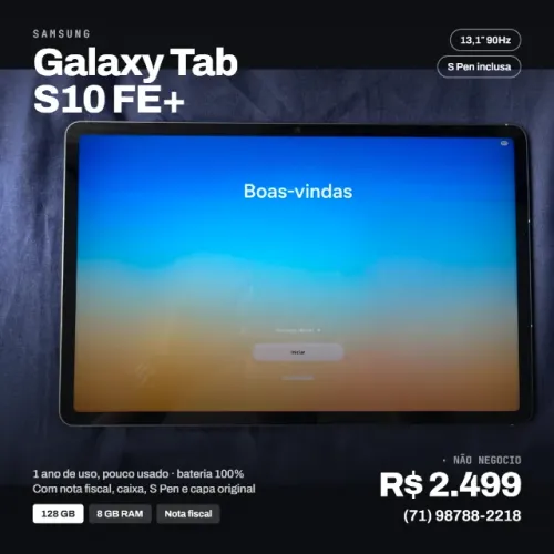 Samsung Galaxy Tab S10 FE+ 13,1 128 GB / 8 GB RAM (SM-X620, Wi-Fi)