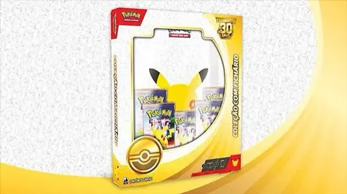 Coleção com Fichário de Celebração de 30 Anos do Pokémon