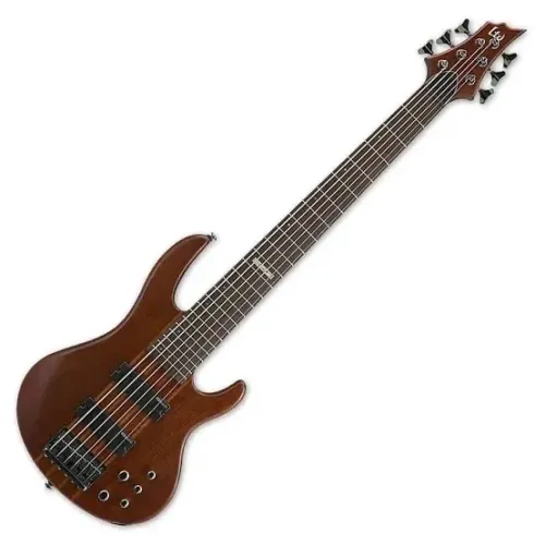 Baixo ESP LTD 6 Cordas B-206SM Natural Satin - Ativo (Excelente Estado)