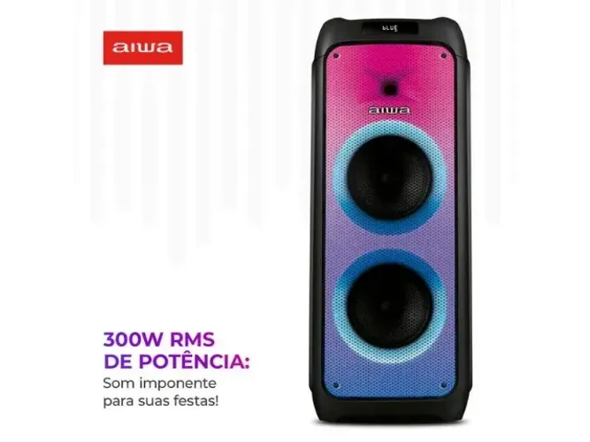 Caixa Som/ Torre Partybox AIWA PB-06 (Nova na caixa/Lacrada)