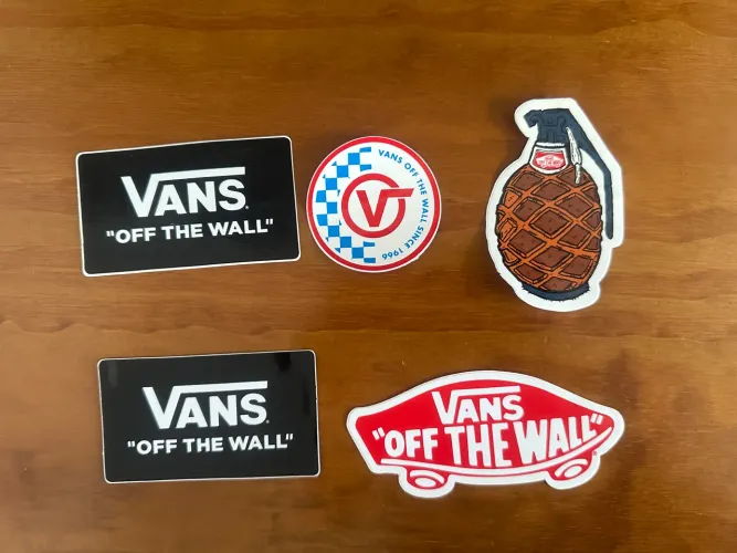 Adesivos originais Vans!