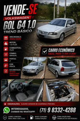 Volkswagen Gol Geração IV Trend 1.0 8V MI Total Flex Mec. 2P 2009
