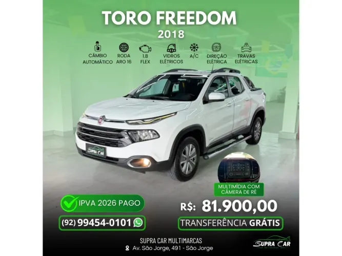 Fiat Toro Freedom 1.8 16V Flex Aut. 2018