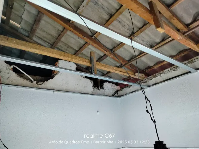 Forro em drywall