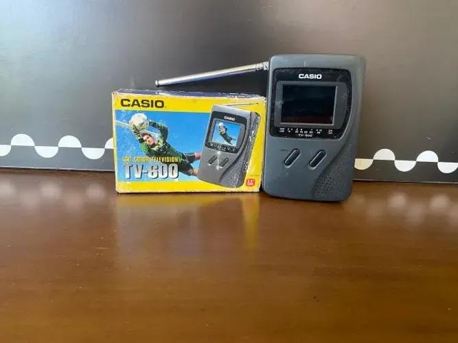 TV CASIO 2.2 POLEGADAS COLORIDA TV-600 COLECIONADOR