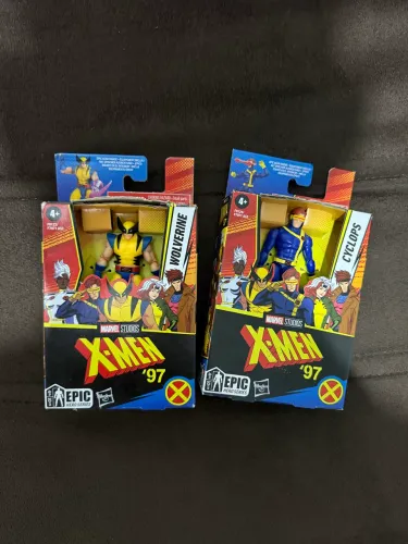 Wolverine e Ciclope Marvel X-men ?97 10 cm com acessórios 