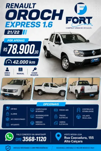 Renault Duster Oroch Exp. 1.6 Hi-flex 16V Mec. 2022