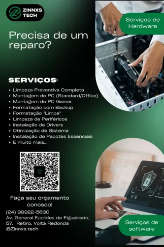Assistência Técnica - Zinnxs Tech