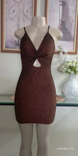 Vestido brilhante M