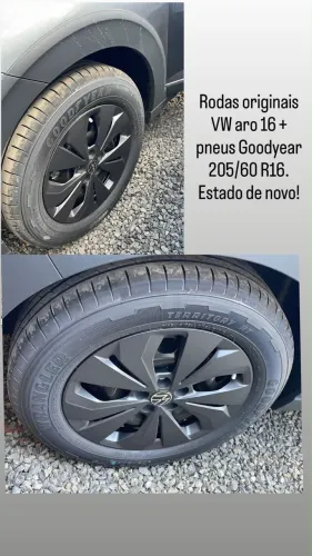 Rodas originais VW aro 16 + pneus Goodyear 205/60 R16. Estado de novo!