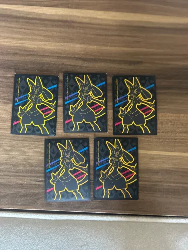 5 Sleeves Lucario Novos Para Cartas Pokémons