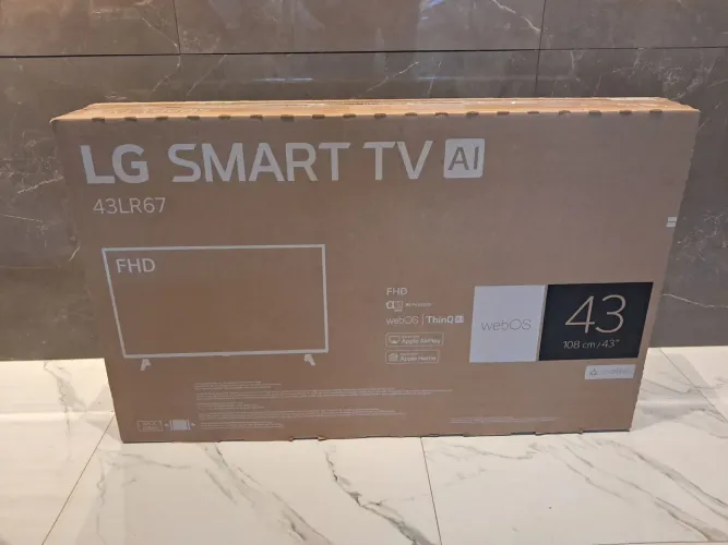 LG SMART TV 43" NOVA NA CAIXA, INTELIGÊNCIA ARTIFICIAL, COMPLETA, NOTA FISCAL, GARANTIA.