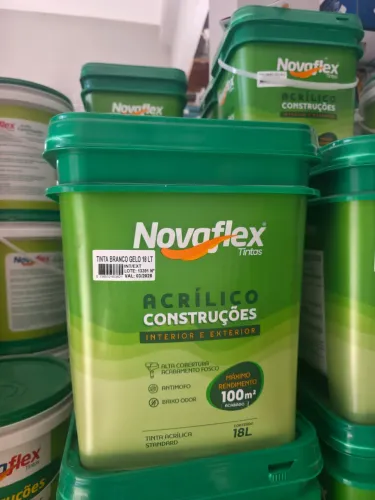 Tinta Acrílico Interior e Exterior 18 Litros NovaFlex  