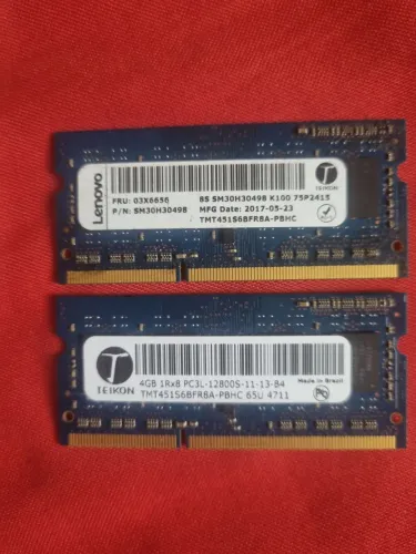 VENDO MEMORIA RAM DDR3 2X4 GIGAS 