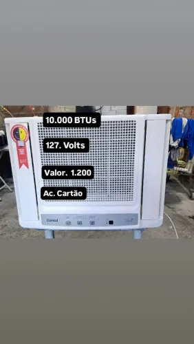 Ar Consul digital 10.000 BTUs 127.V gelando muito aceito cartão