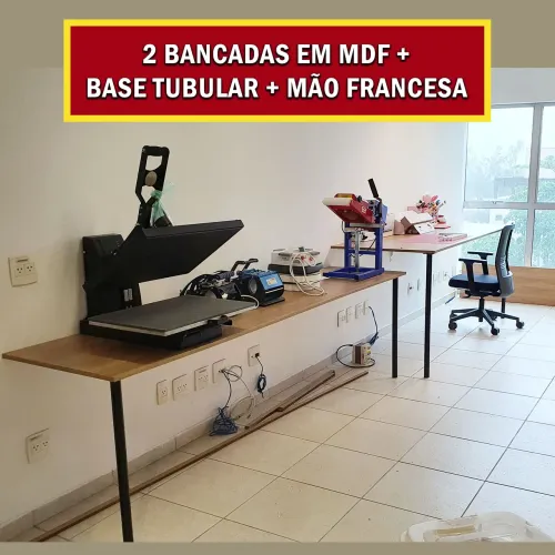 Bancadas e Prateleiras em MDF NÁUTICO(Ideal para Ateliê, Oficina ou Escritório)