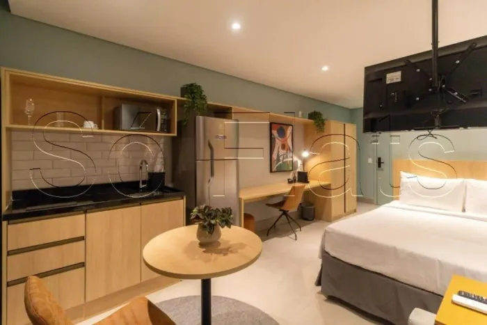 Studio Cozzy Paraíso, flat disponível para locação contendo 28m² e 01 dormitório.