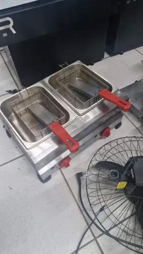 Fritadeira dupla a gás marchesoni