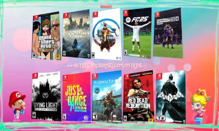 Red Dead Fifa * Just Dance Legado * Mortal Kombat 1 FC 25 Redemption Batman GTA . Kirby