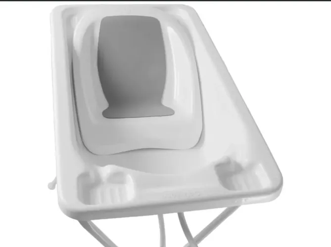 Banheira de Bebê com suporte Dobrável Galzerano - Acqua Trio Branco 20L