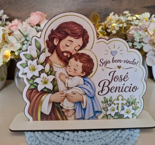 Enfeite Decorativo de Mesa em Mdf - Maternidade