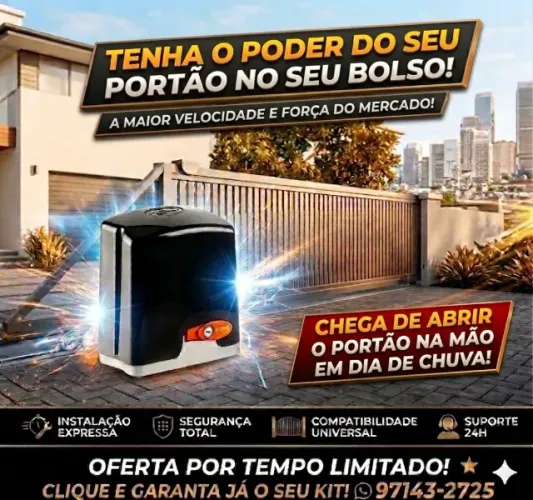 INSTALAÇÃO DE PORTÃO AUTOMÁTICO - NITERÓI E SG