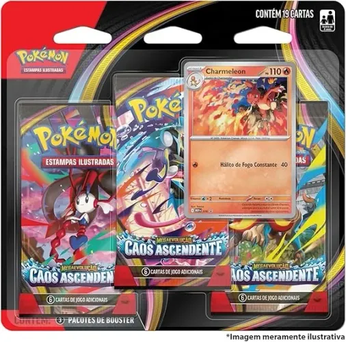 12x Blister Triplo Pokemon TCG Caos Ascendente