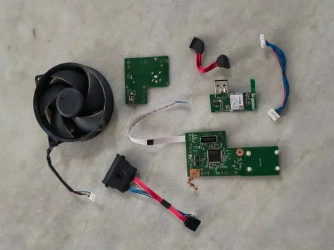 Peças Xbox 360 Super Slim Botão, Cooler, SATA, WiFi, Cabos Original