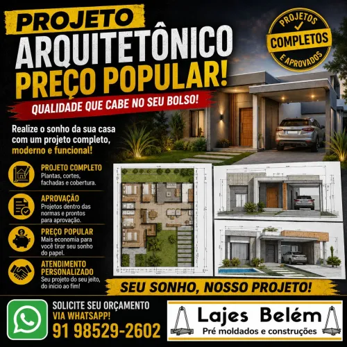 Projeto arquitetônico popular
