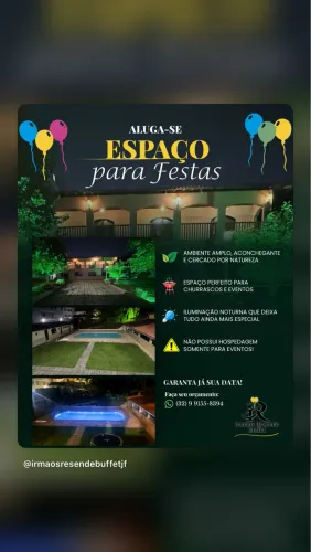 Buffet completo ou aluguel de espaço