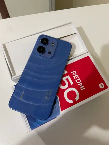 Redmi 15c 256 gb 12 de ram novo caixa completo 1 semana de uso aceito proposta pra hoje