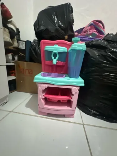 Cozinha de brinquedo pia nova 3 vezes de uso