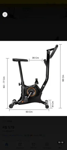 Bicicleta ergométrica em otimo estado!!