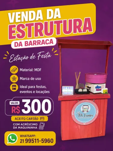 Barraca de estação de festa 