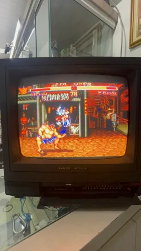 Tv 14 retrô gamer Philco hitachi somente saída RF