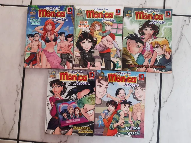 Lote 5 Edições Turma da Mônica Jovem - Mangá TMJ