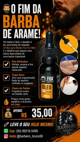 Oleo para Barba Fox For Men 