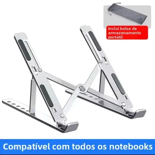 Suporte de alumínio para notebook